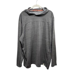 Lake & Trail Mens XXL Gray Space Dye Long Sleeve Performance Hoodie Shirt‎